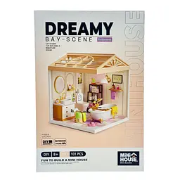 Конструктор-румбокс Ванна кімната Mini House 8009-MH серії Інтер'єр , зі світлом