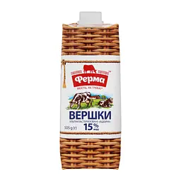 Вершки Ферма ультрапастеризовані Відбірні 15% жиру 505 г - мініатюра 5