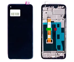 Дисплей Realme 8i чорний + рамка