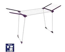Сушарка для білизни підлогова Casa Si Winner 18m White/Purple (CS92269) - мініатюра 2