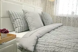 Набір Руно ковдра 200х220 + 2 подушки 50х70 силіконовий Grey Braid 925.52_Grey Braid - мініатюра 6