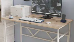 Комп'ютерний стіл Ferrum-decor Раян 75x120x60 білий ДСП Дуб Артізан 16мм (FRD-101134) - мініатюра 3