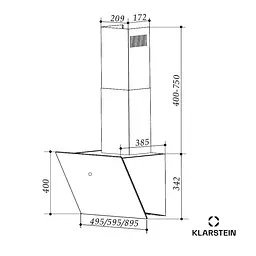 Витяжка Klarstein Laurel 90 (10045316) - мініатюра 7
