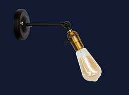 Бра настінне Levistella 752WC1902-1, E27, 60W, чорний, золота деталь, сучасний стиль для дому - мініатюра 2