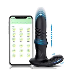 Стимулятор простати Lovesecret Premium App Function 12 см (чорний) - мініатюра 4