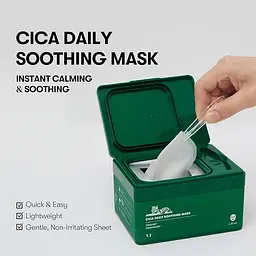 Щоденна заспокійлива маска з центелою VT Cosmetics Cica Daily Soothing Mask 30 шт. (VTC104) - мініатюра 3