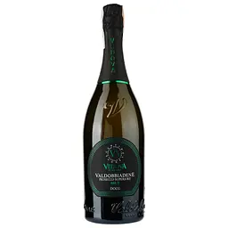 Вино ігристе Vedova Valdobbiadene Prosecco Superiore Brut, біле, брют, 0,75 л