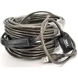 Дата кабель USB 2.0 AM/AF 20.0m active transparent Voltronic (YT-AECWC AM/AF-20.0m)
