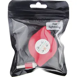 Кабель Toto TKX-67 Flat USB cable Lightning 1m Red - мініатюра 2