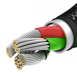 Кабель Baseus Tungsten Gold Cable USB to Type-C/Lightning/MicroUSB 3.5A 1.5m CAMLTWJ-01 Black - мініатюра 6