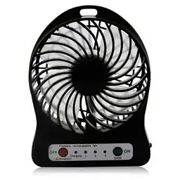 Портативний вентилятор на акумуляторі Portable Mini Fan акумуляторний міні вентилятор 18650 USB