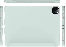 Чохол-книжка BeCover Tri Fold Soft TPU Silicone для Apple iPad Pro 12.9 2020/2021/2022 Світло-зелений (711738) - мініатюра 3