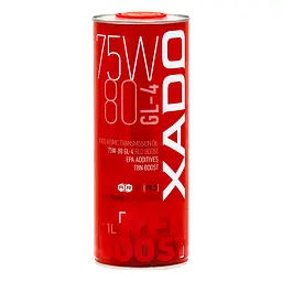 Трансмісійне масло Xado Atomic Oil Red Boost 75W-80 GL4 1л(XA 26131)