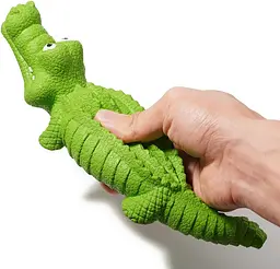 Іграшка для жування Derby Alligator з пищалкою, Зелений - мініатюра 5
