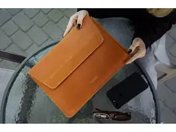 Чохол для ноутбука InCarne Line MacBook Pro 16 2019-2025 (вінтажний) коньяк (line-cognac-vintage-pro-16) - мініатюра 2