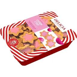 Печиво здобне Delicia Супер-Стар зі смаком bubble gum 450 г - мініатюра 2