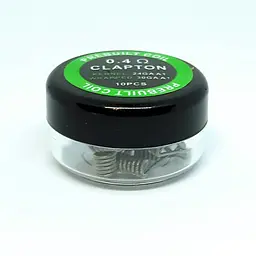 Комплект спіралей PREBUILT Clapton Coil 10 шт 0.4 Ом (bs063) - мініатюра 2