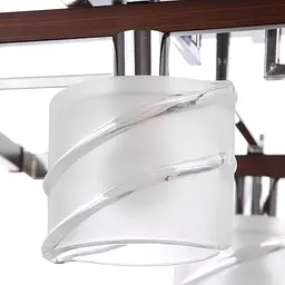 Люстра стельова Brille для кухні E14 40W CH+W (BR-588C/4) - мініатюра 3