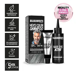 Шампунь камуфлюючий Beardburys Men's Color Shampoo Grey 9G сірий - мініатюра 4