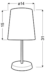 Настільна лампа Candellux 41-98286 GALA - мініатюра 2