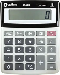Калькулятор "Optima" №O75508 (8-розряд.) 134х107х34мм(1)(40) - мініатюра 1