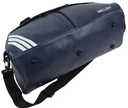 Сумка спортивна для фітнесу Wallaby зі штучної шкіри 16 л 44×23×19 см Синя - мініатюра 9