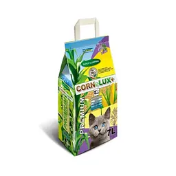 Кукурудзяний наповнювач для котів Cornelux+ «Лаванда», 4 кг / 7 л