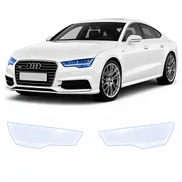Антигравійна захисна бронеплівка за лекалами для Audi A7 4G 2010-2018 - оптика (фари та ПТФ)