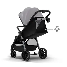 Прогулянкова коляска Kinderkraft Grande 2 Grey (KSGRAN02GRY0000) - мініатюра 4