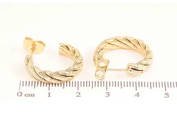 Сережки Xuping Позолота 18K пусети "Декоративні дуги" 271760 - мініатюра 2