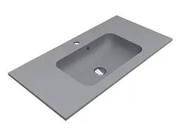 Умивальник Miraggio Della 900 mirastone gray Сірий 0000987