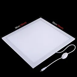 LED панель Puluz 1200LM для предметної зйомки, 34.7x34.7 см - мініатюра 3