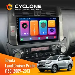 Штатна магнітола Toyota Land Cruiser Prado (150) 2009-2013 Cyclone C9-001 2x32 CPL Cyclone (НФ-00002925) - мініатюра 2