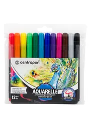 Фломастери 12 кол. Centropen акварельні (8683/12)