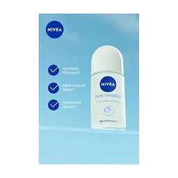 Антиперспірант Nivea Pure Invisible Anti-Perspirant 50 мл (4006000032603) - мініатюра 5