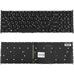 Клавіатура для ноутбука ACER (AS: A317-53) rus чорний без кадру подсветка клавиш