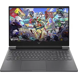 Ноутбук HP Victus 16-s1018ua 16.1" FHD IPS,300n/Ryz7 8845HS (5.1)/32Gb/SSD512Gb/RTX 4050,6GB/Підсв/DOS/Сірий (B83DBEA)