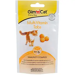 Ласощі для котів GimCat Multi-Vitamin Tabs мультивітамін 40 г