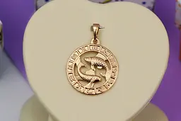 Кулон зодіак Xuping Jewelry риби 2 см золотистий
