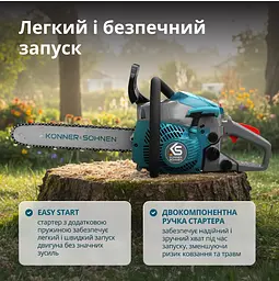 Бензинова пила Konner&Sohnen KS CS18G-14C - мініатюра 6