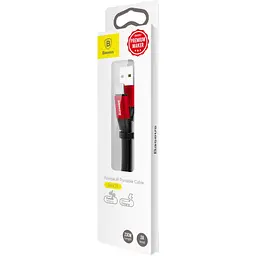 Кабель Baseus Nimble Cable USB to Lightning 2A 0,23m CALMBJ-B91 Black-Red - мініатюра 4