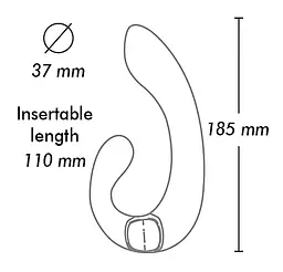 Вібратор Shunga Miyo Intimate 18.5 см світло-рожевий - мініатюра 5