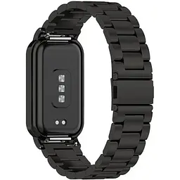 Ремінець-бампер DK для Xiaomi Redmi Smart Band 2 Metal Fitlink Steel Watch Band (017613) (black) - мініатюра 3