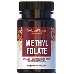 Метилфолат Golden Pharm 300 мг 60 капсул