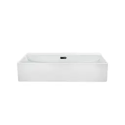 Умивальник Qtap Nando LT підвісний прямокутний 600x440x130 мм White + донний клапан PU02O, Білий - мініатюра 3