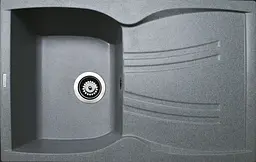 Кухонна мийка Adamant NEW LINE сіра 780x495x235 мм, з крилом 78 см