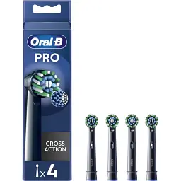 Насадки для електричної зубної щітки Oral-B Pro Cross Action чорні 4 шт.