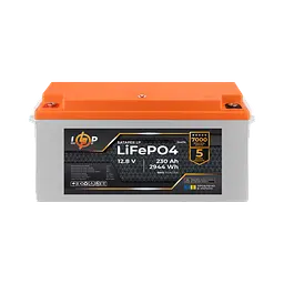 Акумулятор LP LiFePO4 12,8V - 230 Ah (2944Wh) (BMS 150A/75A) пластик