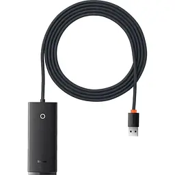 USB-Хаб Baseus Lite Series 4-Port (USB-A to USB 3.0*4) 2m black (WKQX030201)