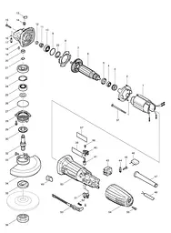 Корпус двигуна КШМ (болгарки) Makita GA5030 (451128-1) - мініатюра 5